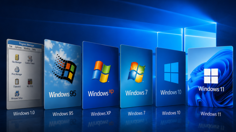 As Principais Versões do Microsoft Windows: A Evolução do Sistema Operacional Mais Popular do Mundo