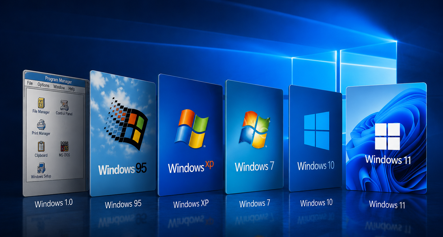 As Principais Versões do Microsoft Windows: A Evolução do Sistema Operacional Mais Popular do Mundo